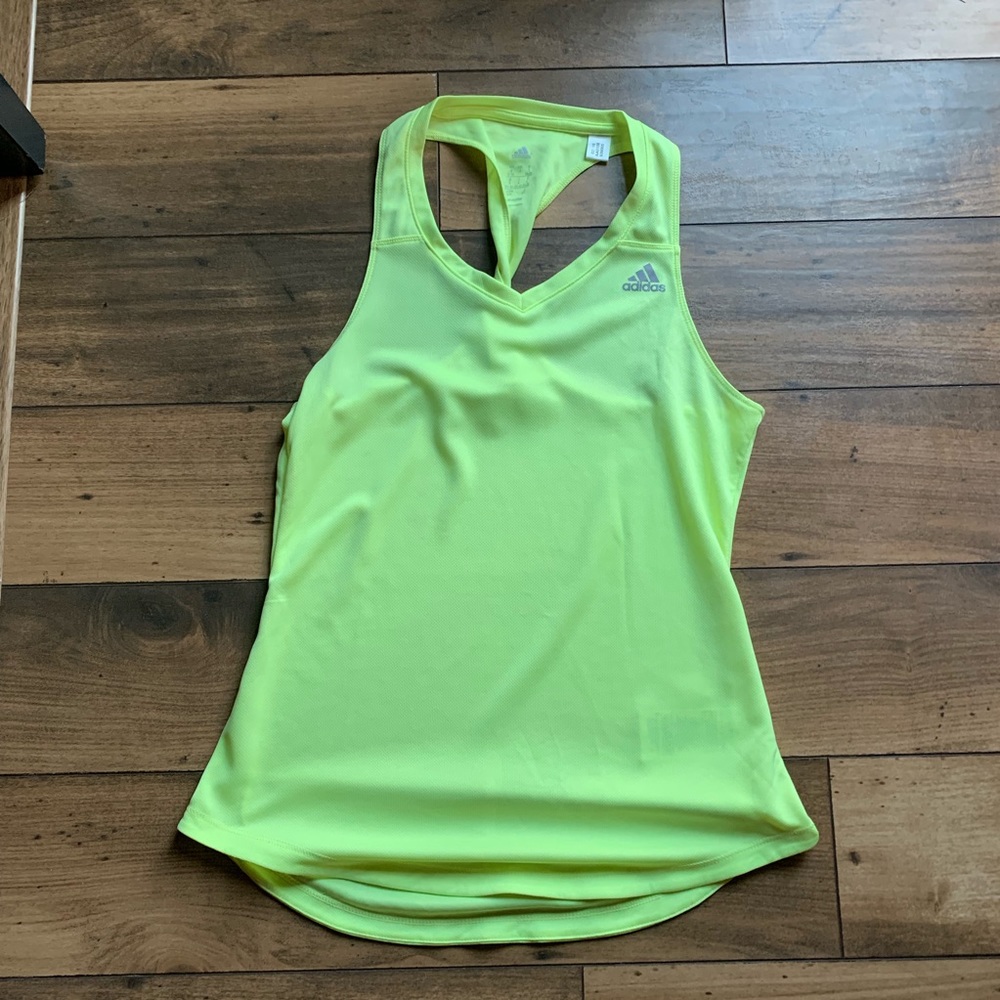 Neon Green Adidas size S tank top